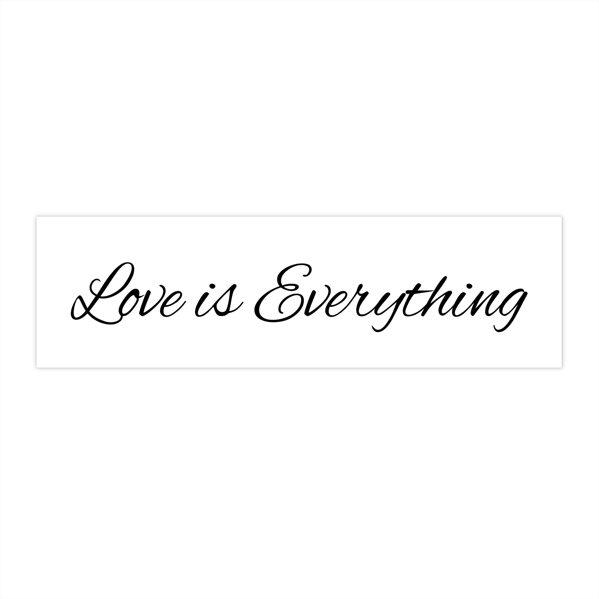 Script Quote Bumper Sticker — Elegant Cursive Car Decal