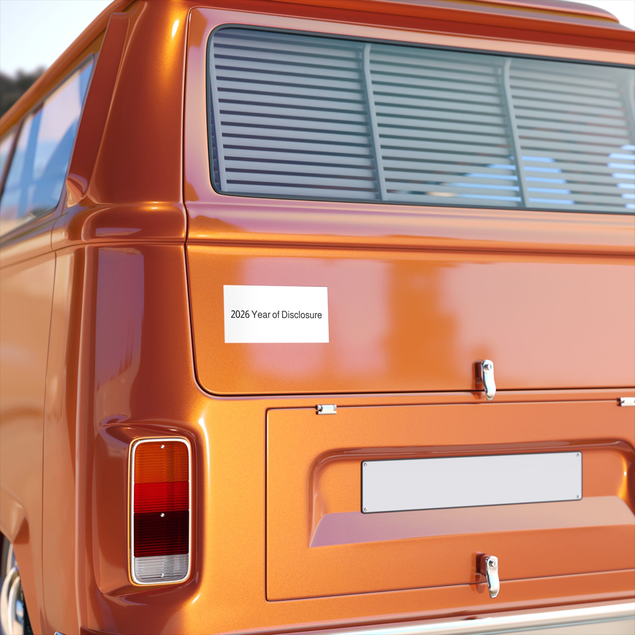 Bumper Sticker — "2026 Year of Disclosure" Political/Conspiracy Message Sticker