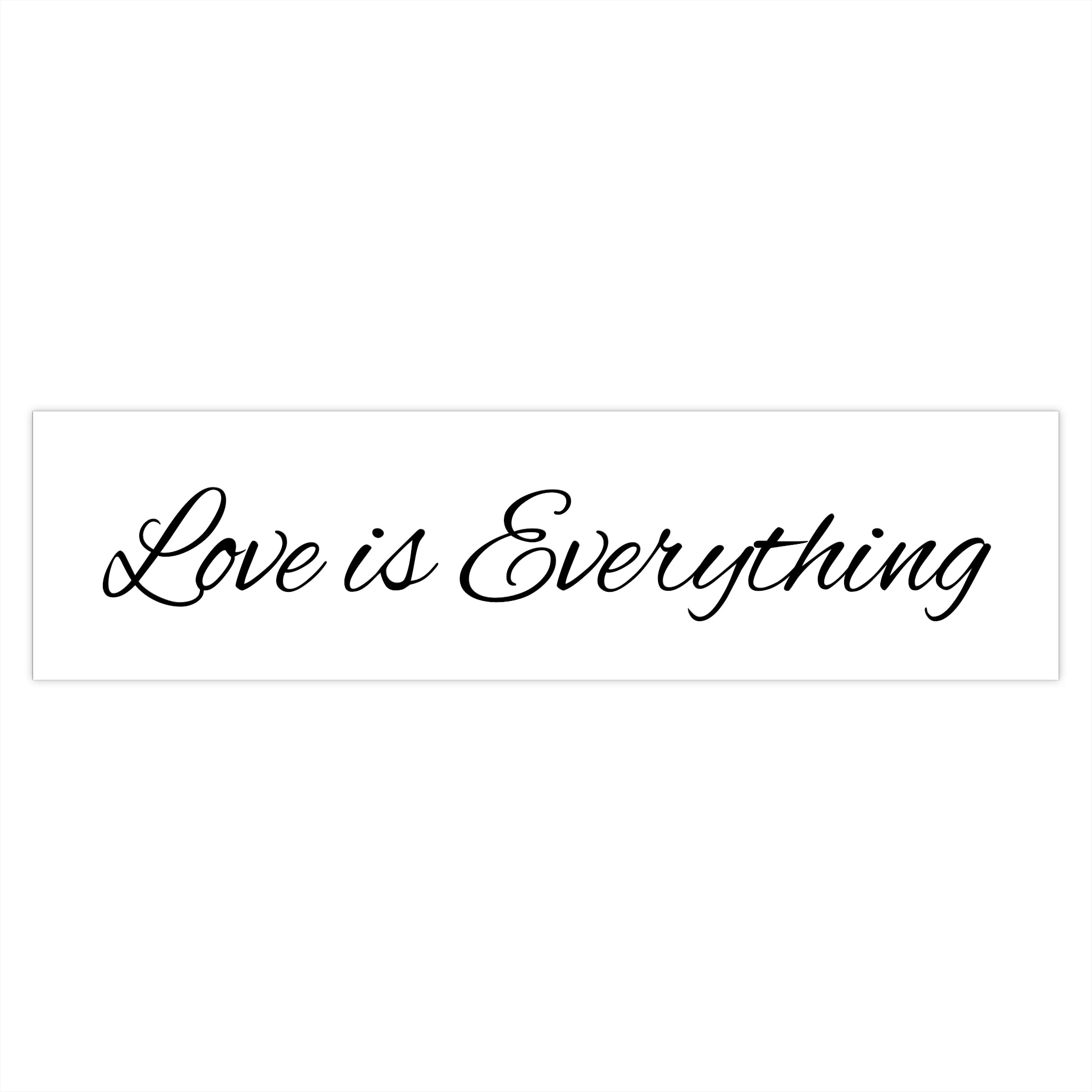 Script Quote Bumper Sticker — Elegant Cursive Car Decal