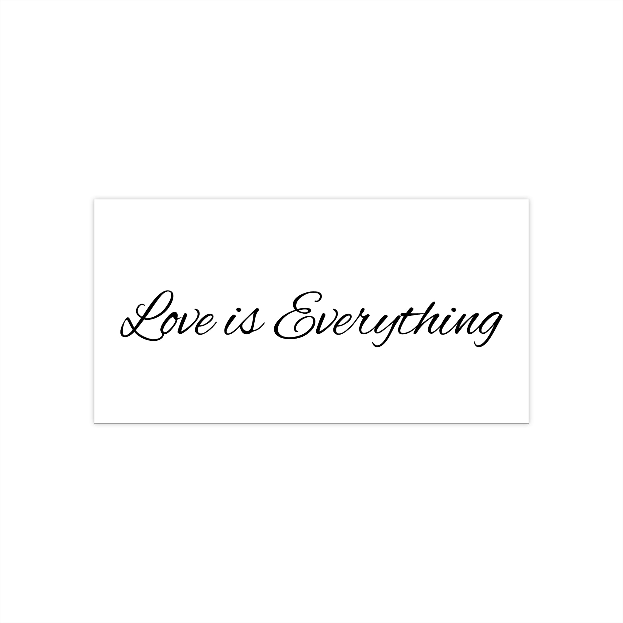Script Quote Bumper Sticker — Elegant Cursive Car Decal