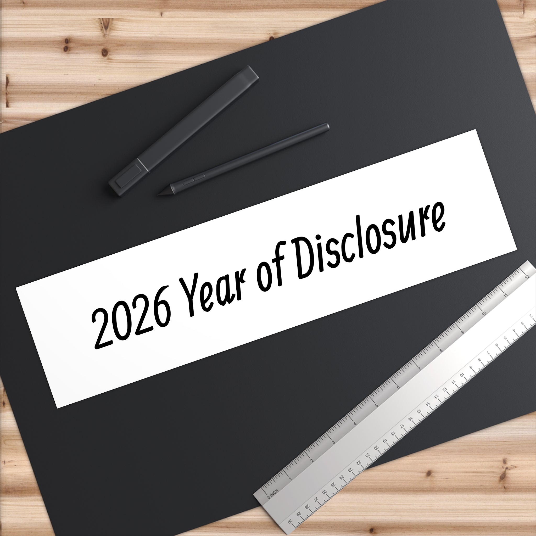 Bumper Sticker — “2026 Year of Disclosure” Vinyl Decal