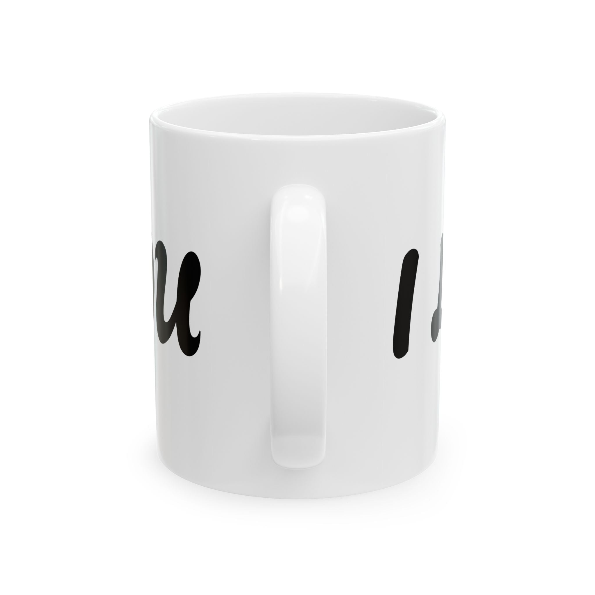 'I Love You' Script Ceramic Mug — Romantic Gift Coffee Cup (11oz, 15oz)